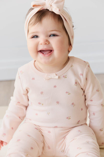 Organic Cotton Long Sleeve Bodysuit - Meredith Morganite Jamie Kay - enjoykidsus