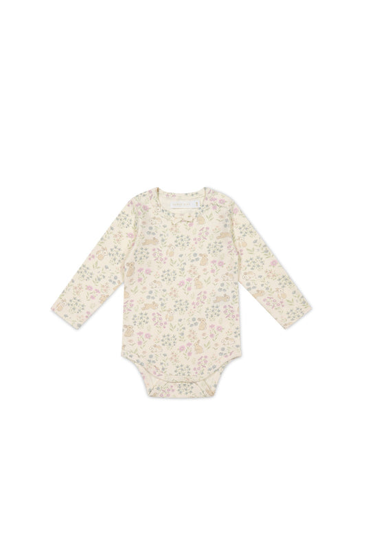 Organic Cotton Long Sleeve Bodysuit - Penny's Egg Hunt Jamie Kay - enjoykidsus