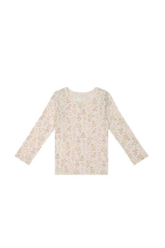 Organic Cotton Long Sleeve Top - Moons Garden Jamie Kay - enjoykidsus