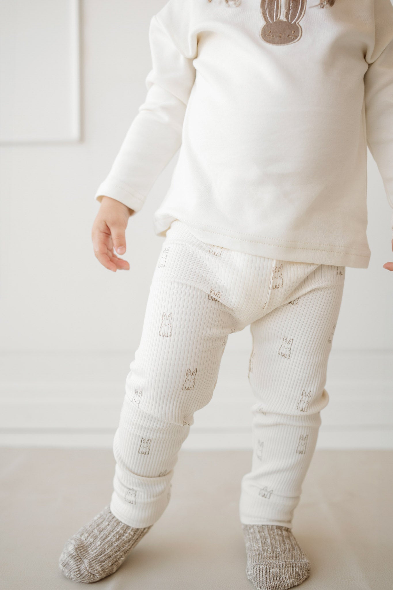 Organic Cotton Modal Everyday Legging - Bunny Buddies Jamie Kay - enjoykidsus