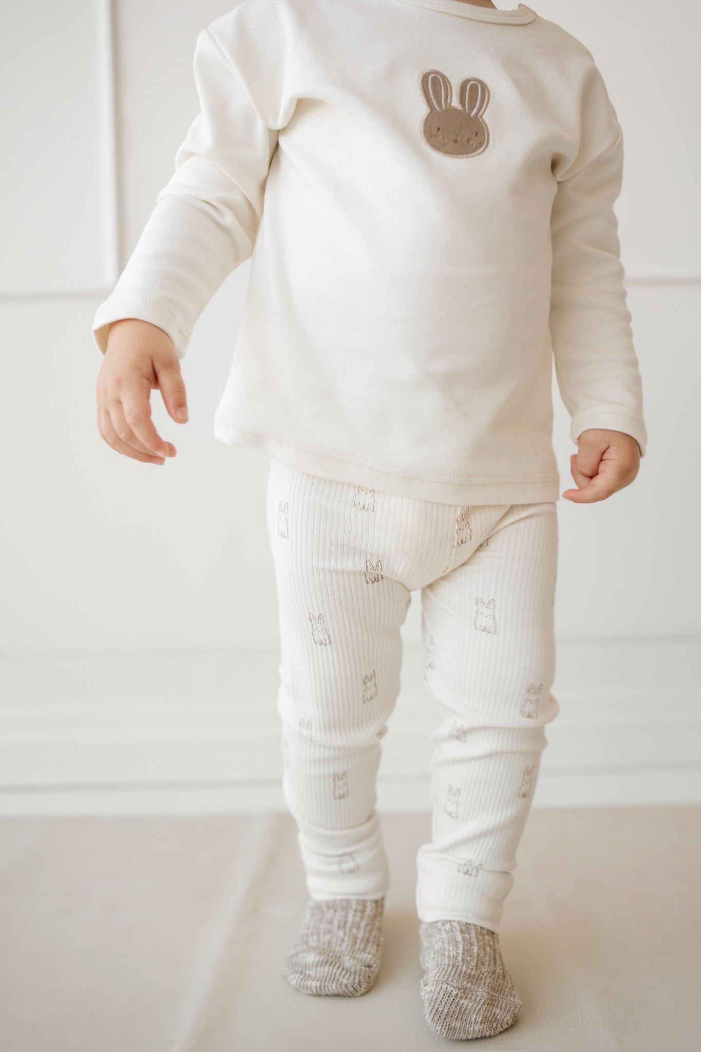 Organic Cotton Modal Everyday Legging - Bunny Buddies Jamie Kay - enjoykidsus