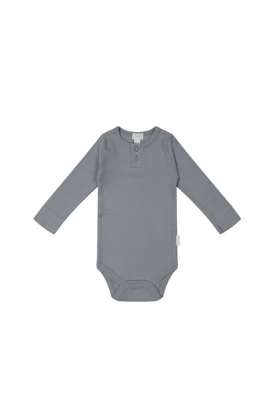 Organic Cotton Modal Long Sleeve Bodysuit - Finch Jamie Kay - enjoykidsus