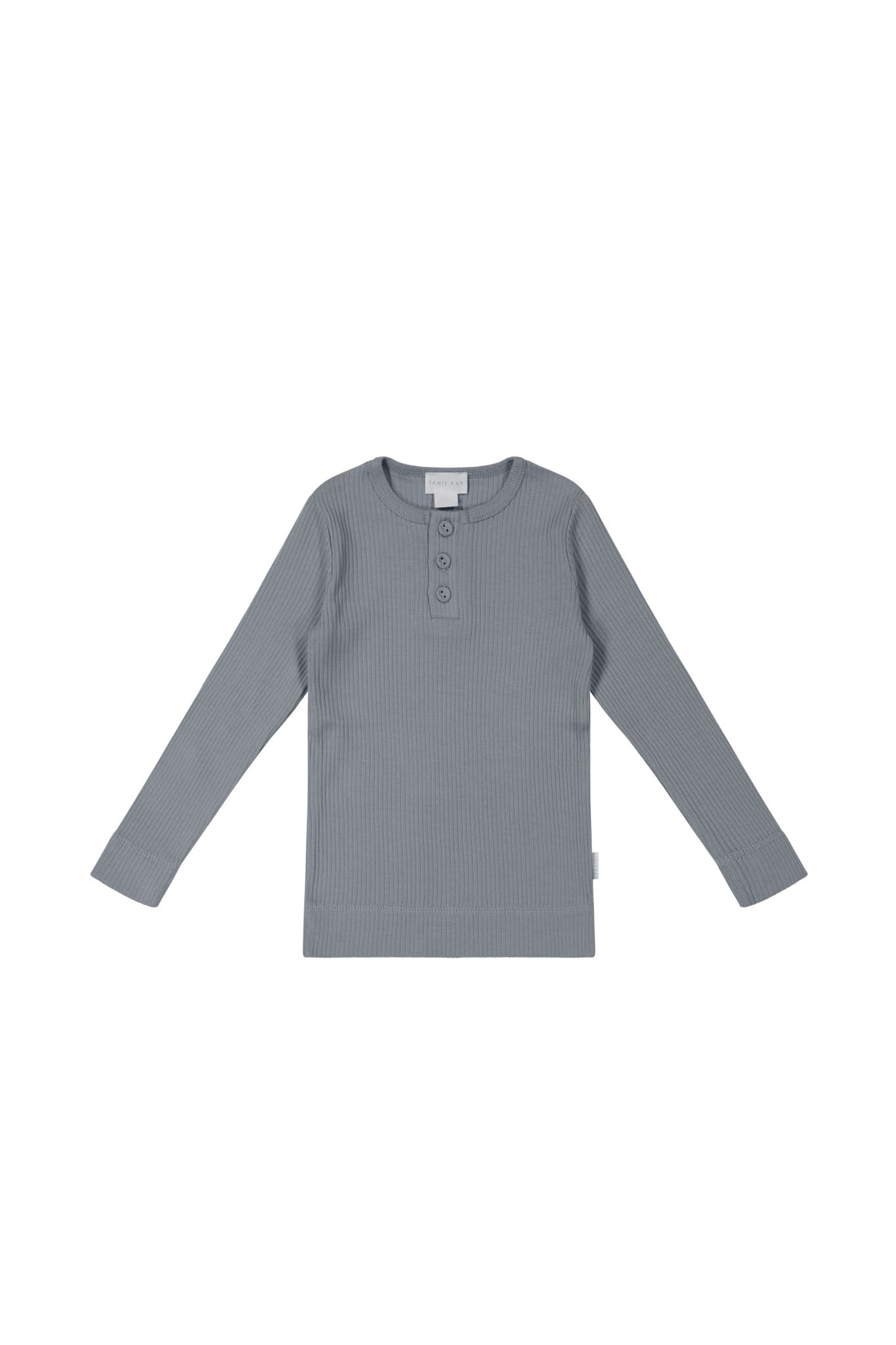 Organic Cotton Modal Long Sleeve Henley - Finch Jamie Kay - enjoykidsus