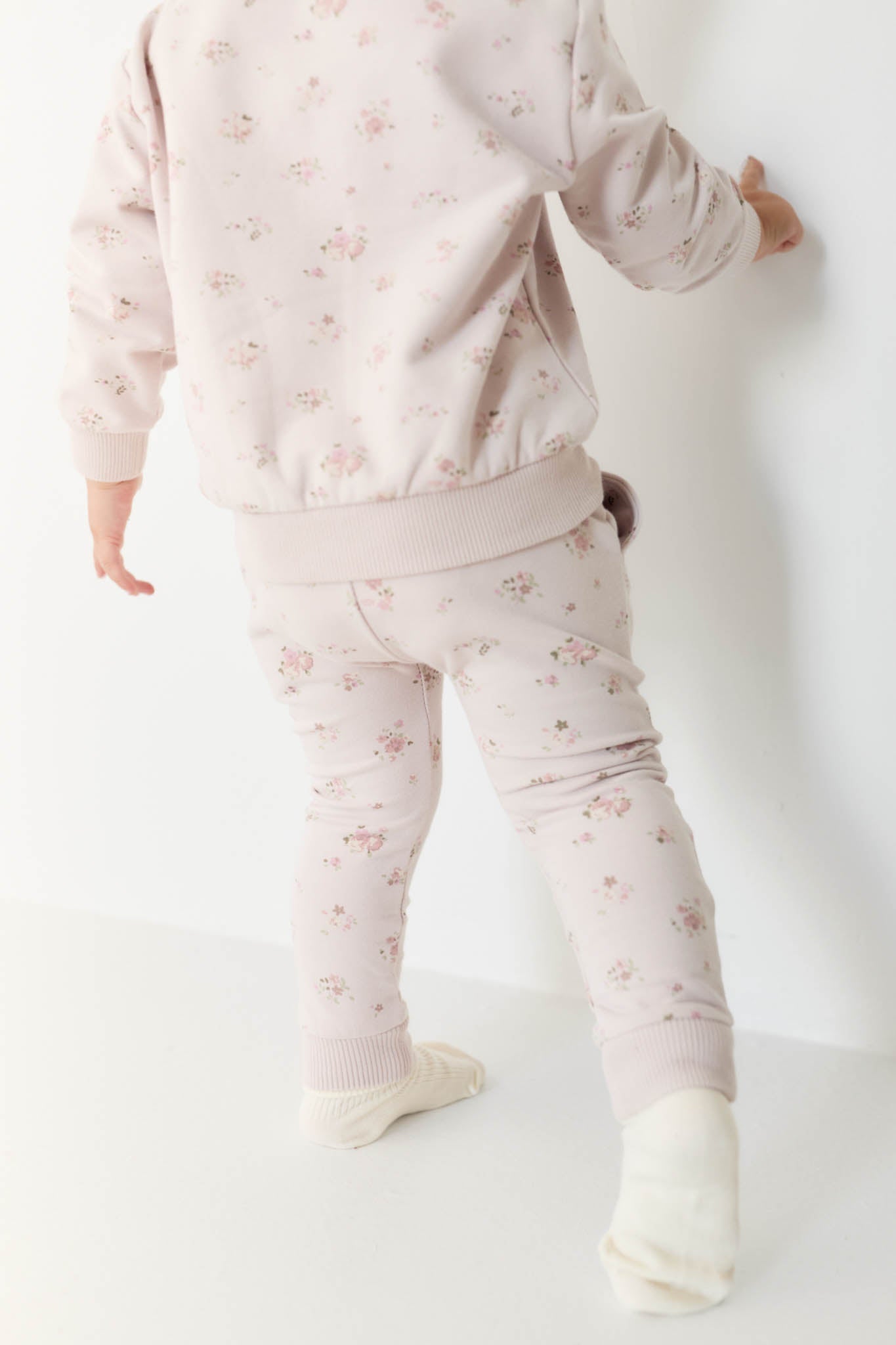 Organic Cotton Morgan Track Pant - Petite Fleur Violet Jamie Kay - enjoykidsus