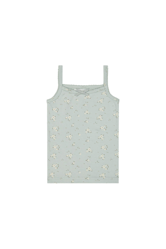 Organic Cotton Singlet - Lulu Blue Jamie Kay - enjoykidsus