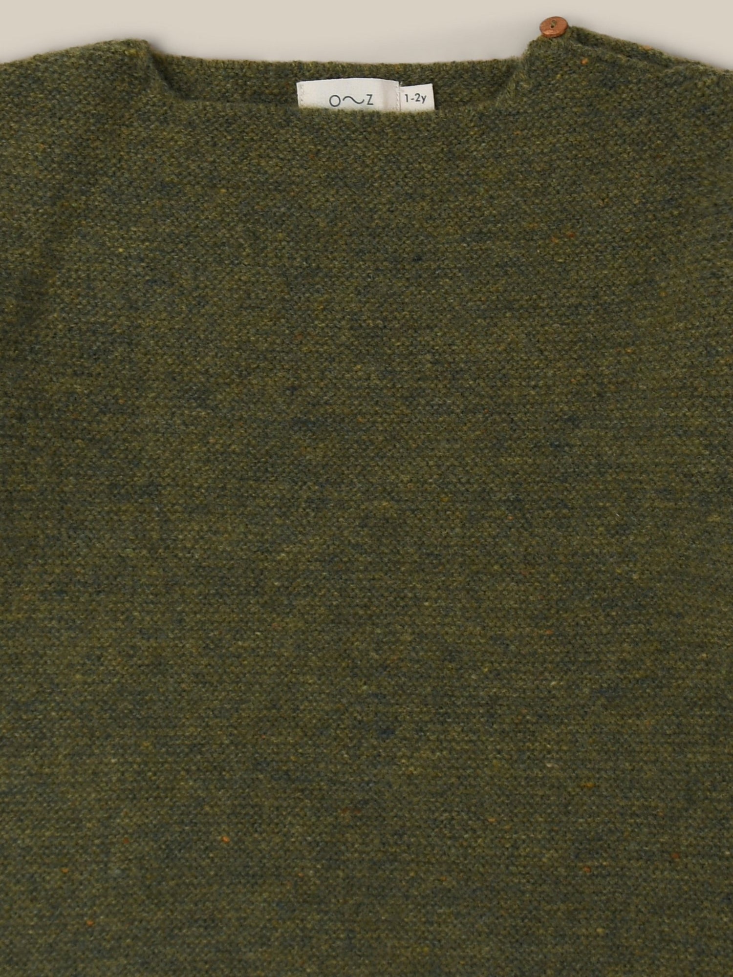 Organic Zoo Artichoke Shoulder Button Wool Jumper Organic Zoo