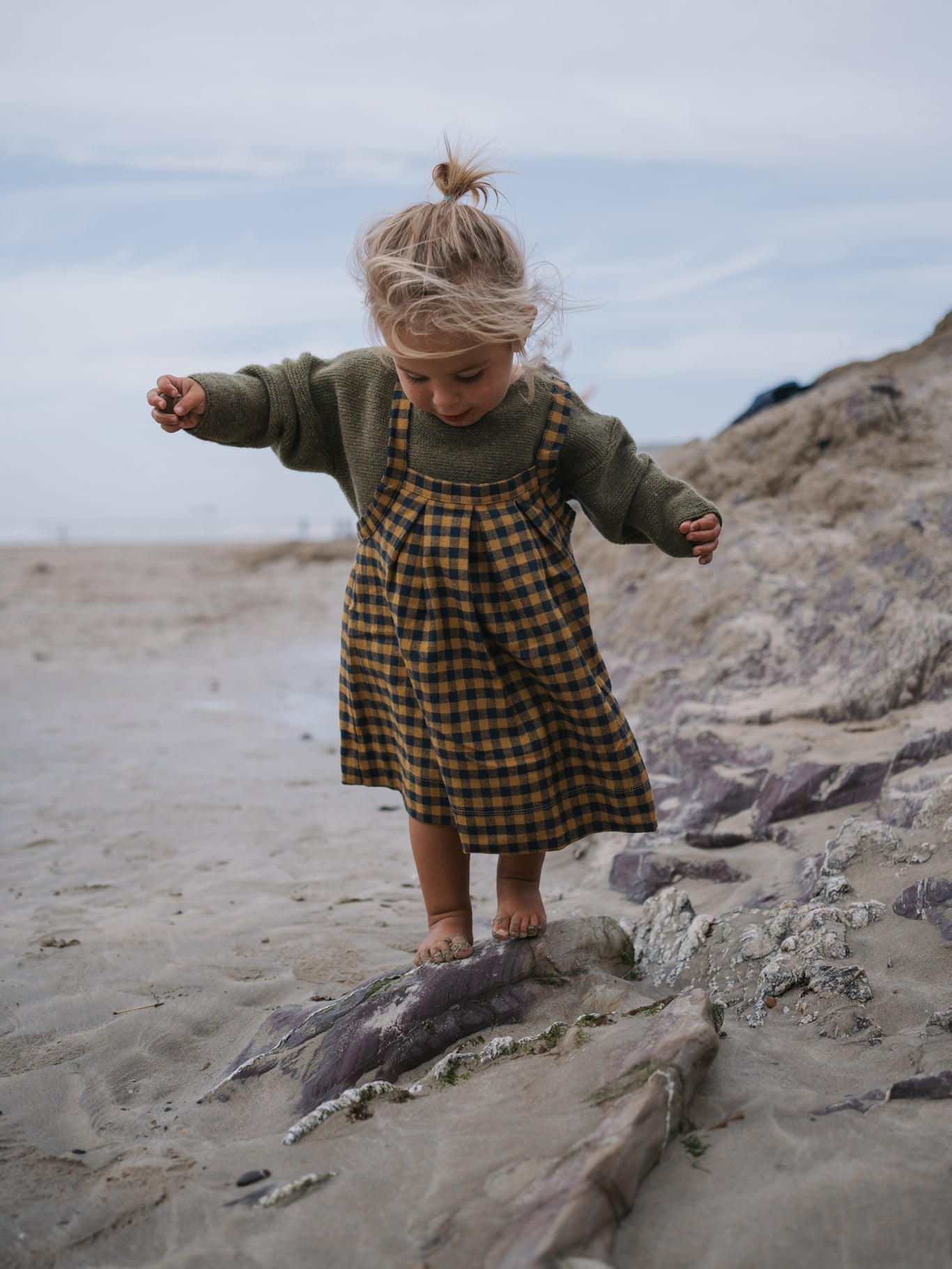 Organic Zoo Artichoke Shoulder Button Wool Jumper Organic Zoo