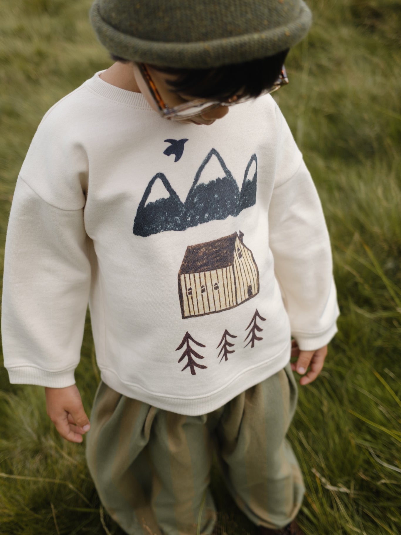 Organic Zoo Cabin Adventure Sweatshirt Undyed Organic Zoo