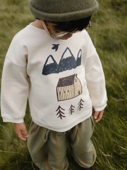 Organic Zoo Cabin Adventure Sweatshirt Undyed Organic Zoo