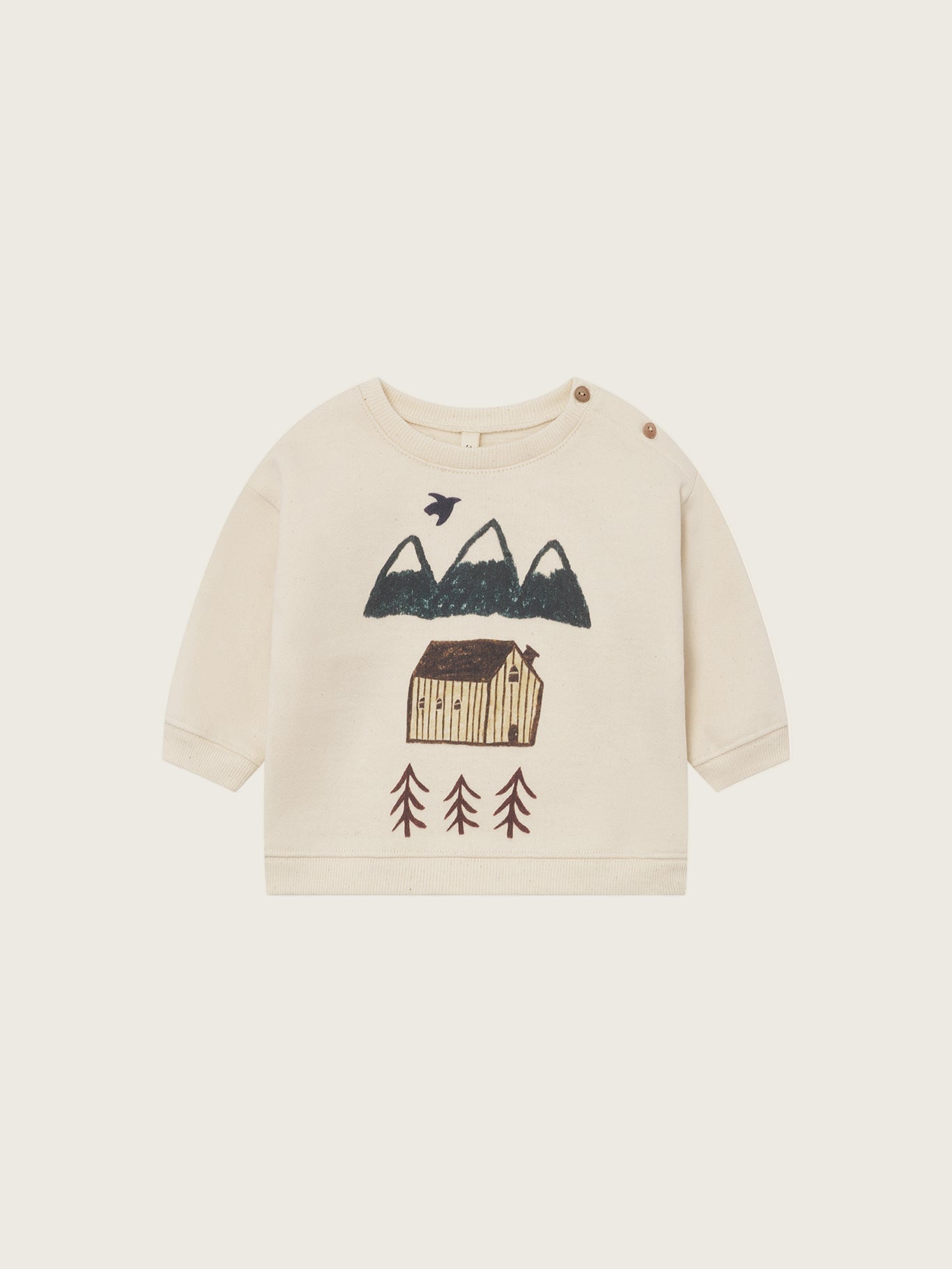 Organic Zoo Cabin Adventure Sweatshirt Undyed Organic Zoo