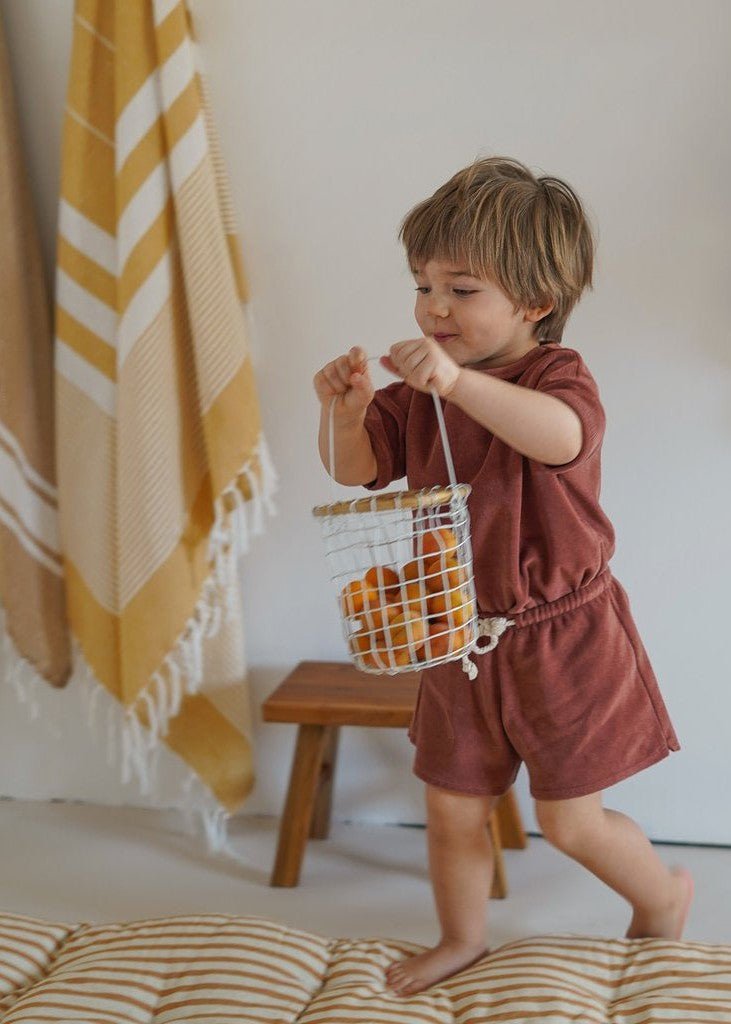 Organic Zoo Earth Terry Rope Shorts Organic Zoo