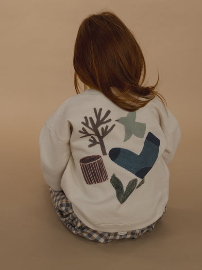Organic Zoo Forest Song Sweatshirt Undyed Organic Zoo