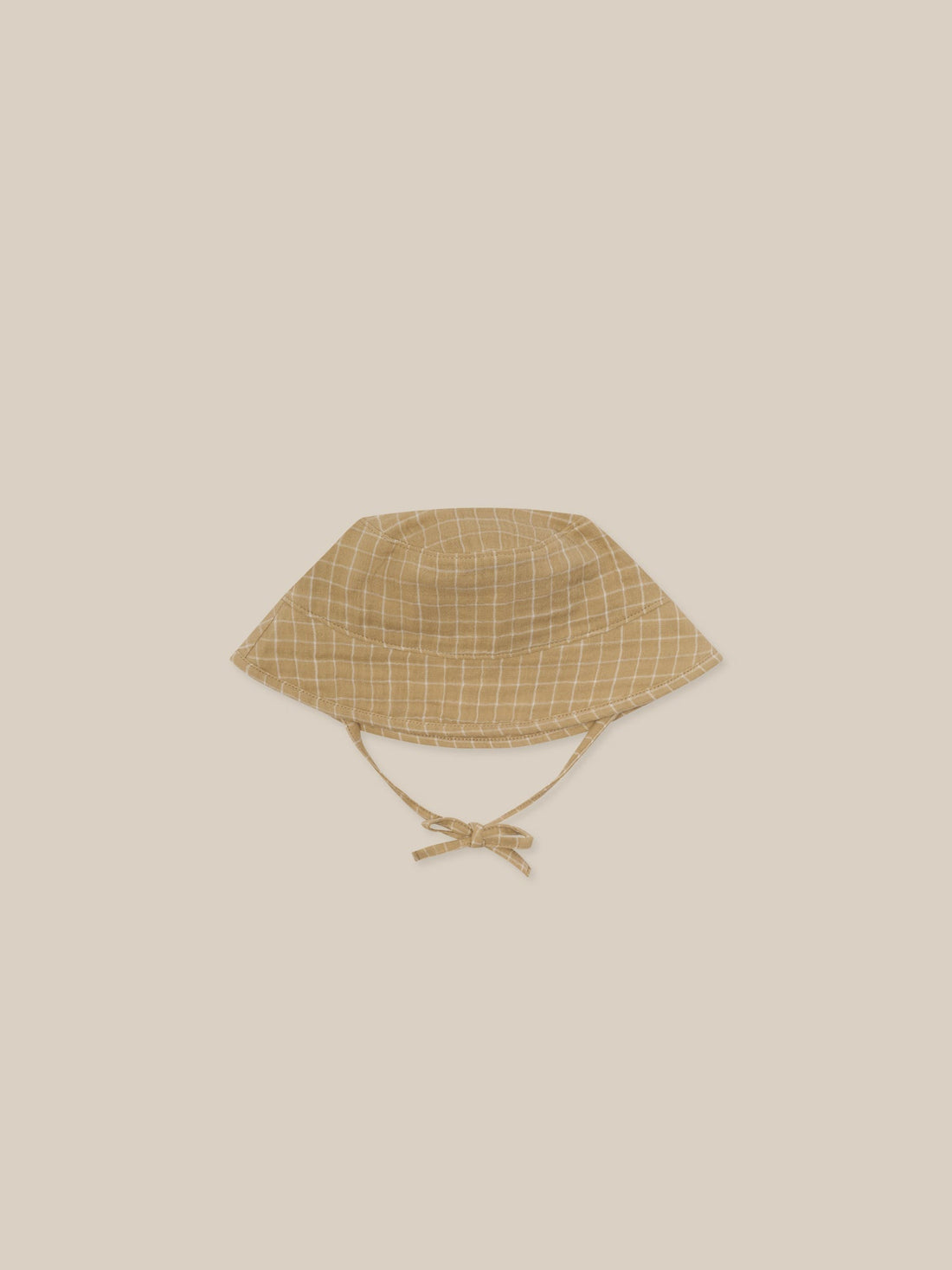 Organic Zoo Grid Check Wheat Bucket Sun Hat Organic Zoo