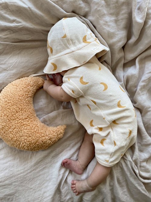 Organic Zoo Honey Midnight Terry Beach Romper Organic Zoo