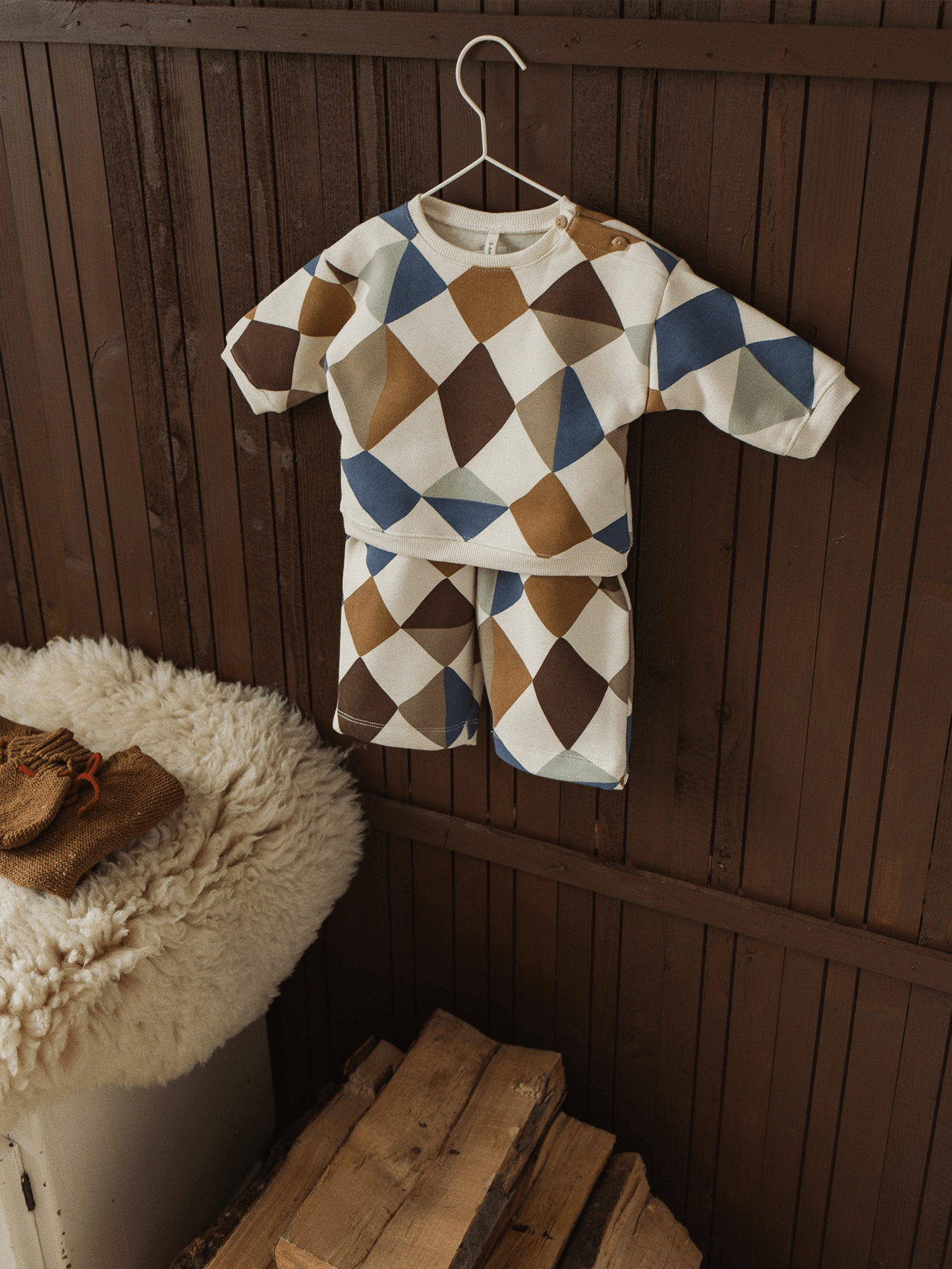 Organic Zoo Kite Patchwork Sweatshirt Undyed Organic Zoo
