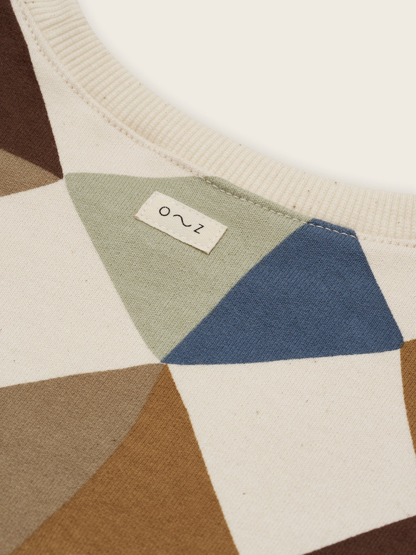 Organic Zoo Kite Patchwork Sweatshirt Undyed Organic Zoo