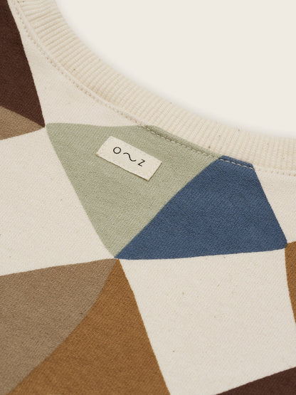 Organic Zoo Kite Patchwork Sweatshirt Undyed Organic Zoo