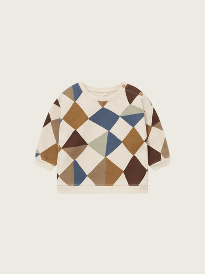 Organic Zoo Kite Patchwork Sweatshirt Undyed Organic Zoo