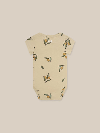 Organic Zoo Olive Garden Short Sleeve Bodysuit Organic Zoo
