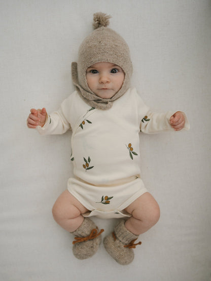 Organic Zoo Olive Garden Wrapover Bodysuit Organic Zoo