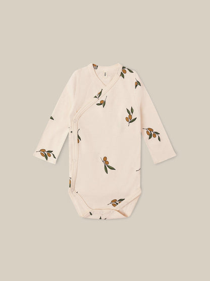 Organic Zoo Olive Garden Wrapover Bodysuit Organic Zoo