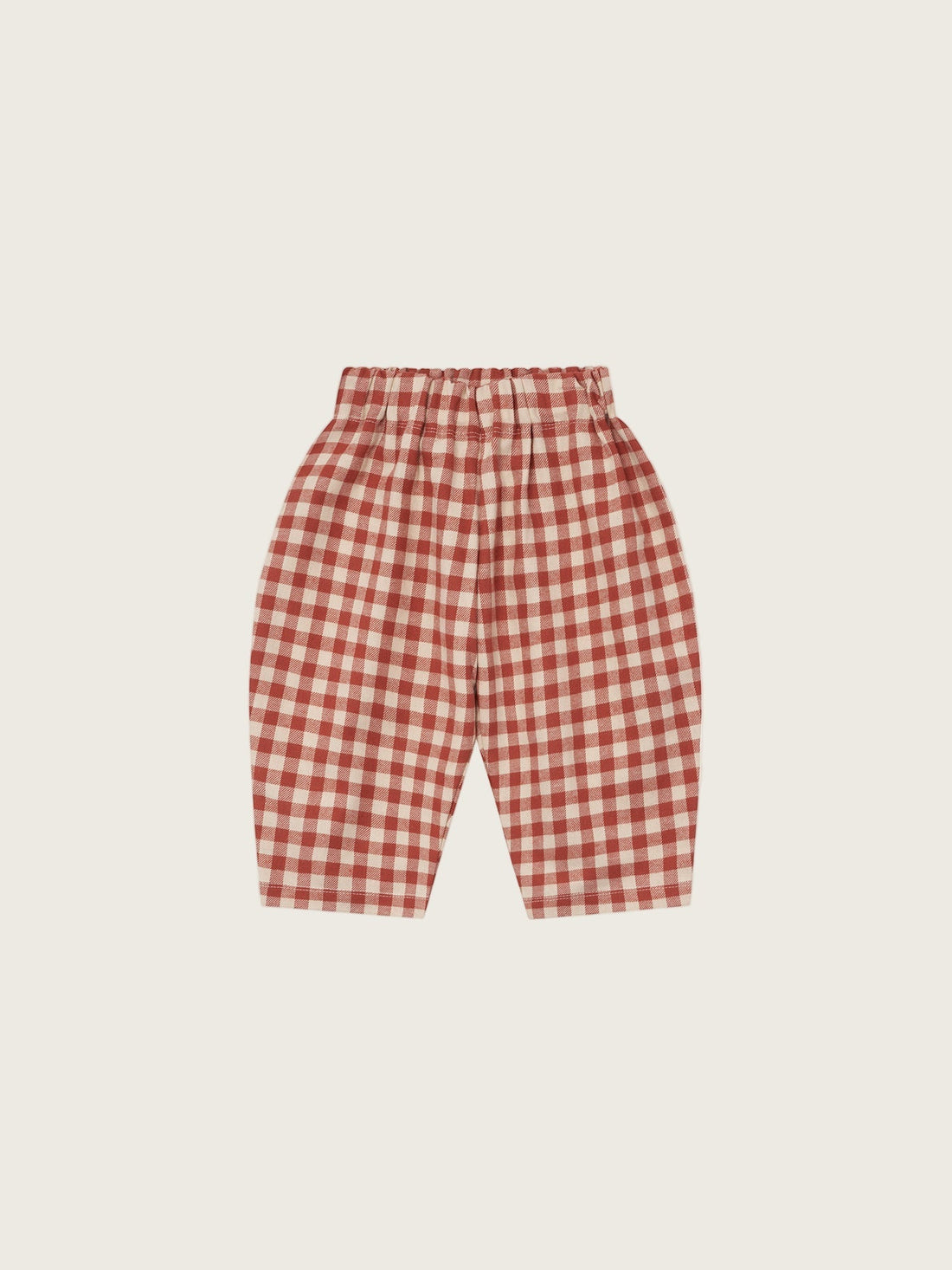 Organic Zoo Paprika Gingham Carrot Pants Organic Zoo