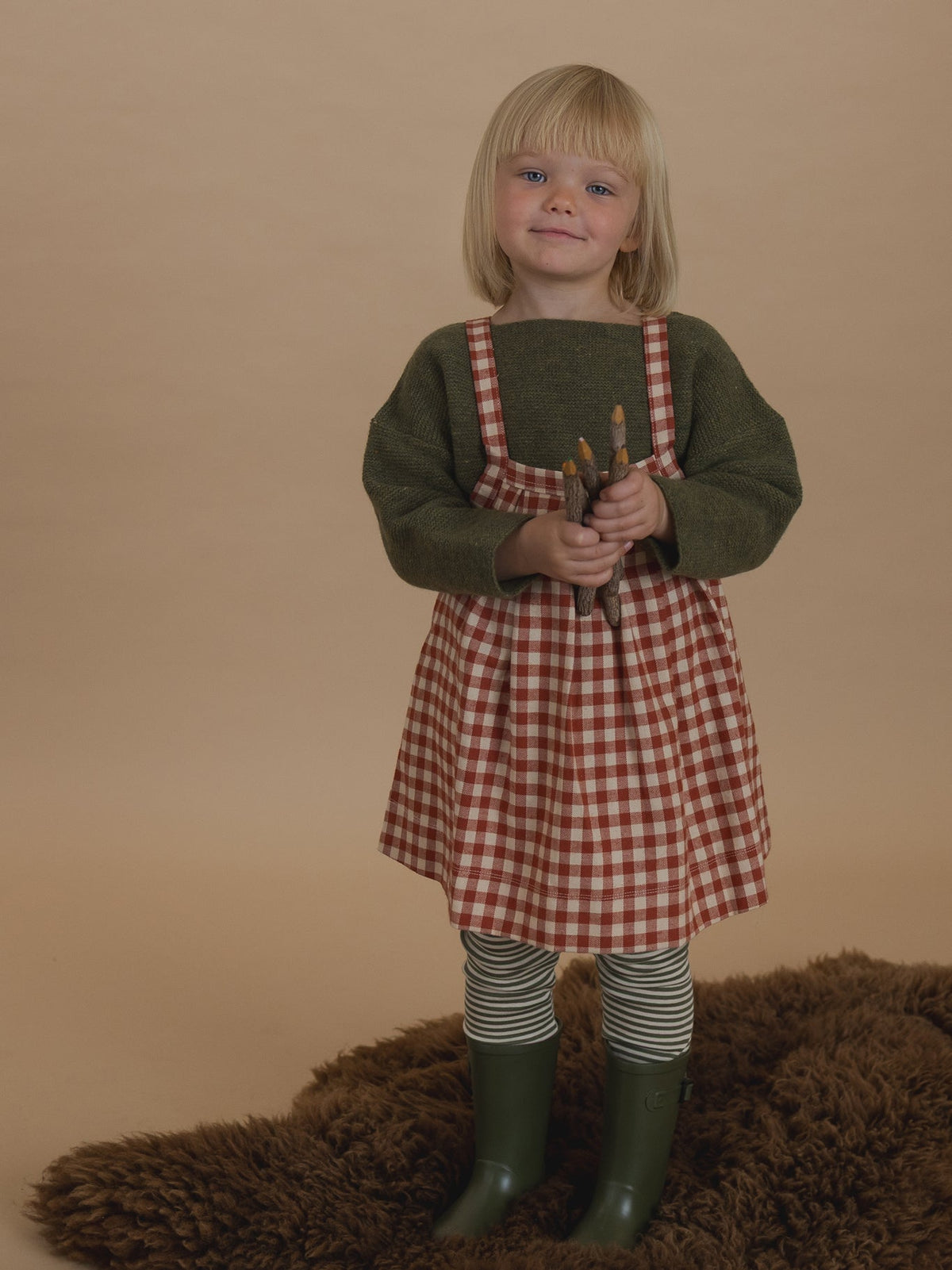 Organic Zoo Paprika Gingham Tribe Skirt Organic Zoo