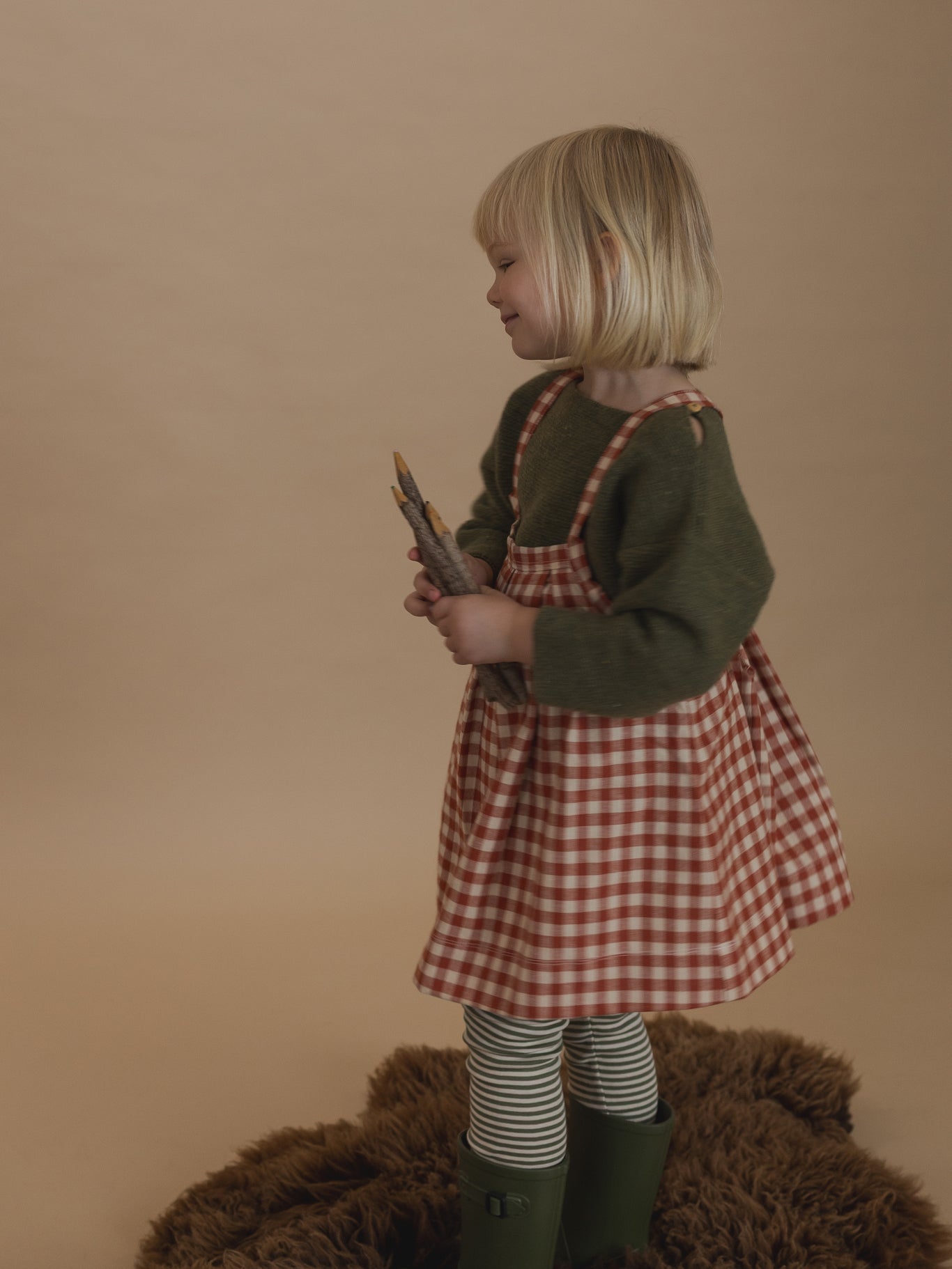 Organic Zoo Paprika Gingham Tribe Skirt Organic Zoo