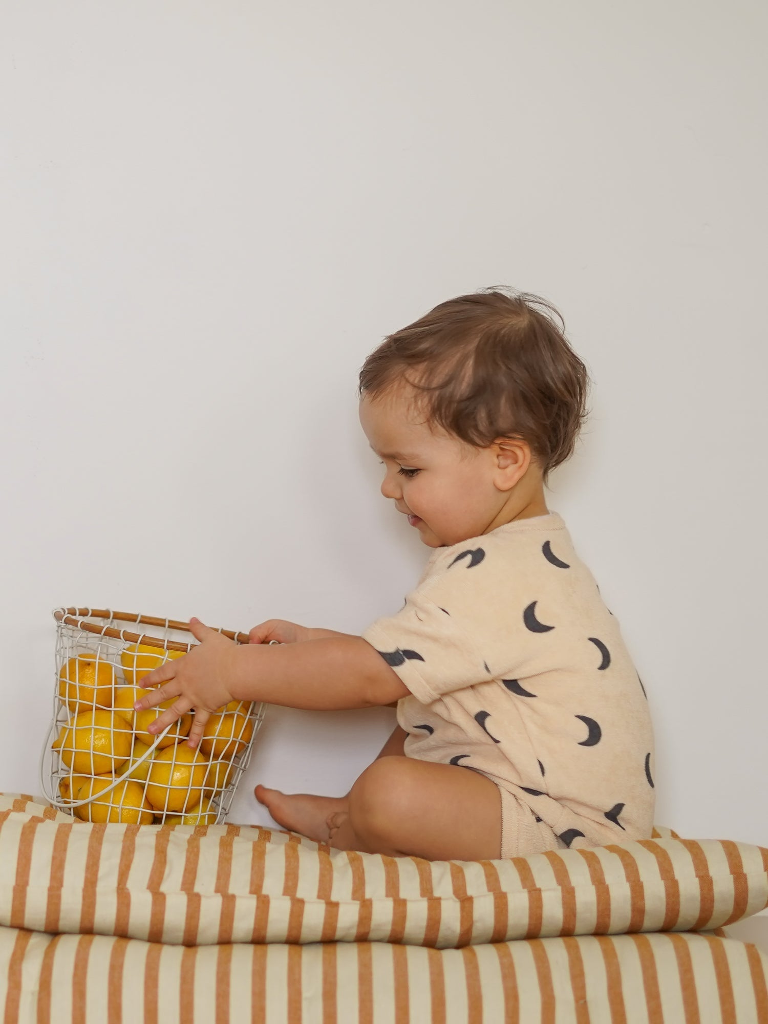 Organic Zoo Pebble Midnight Terry Beach Romper Organic Zoo