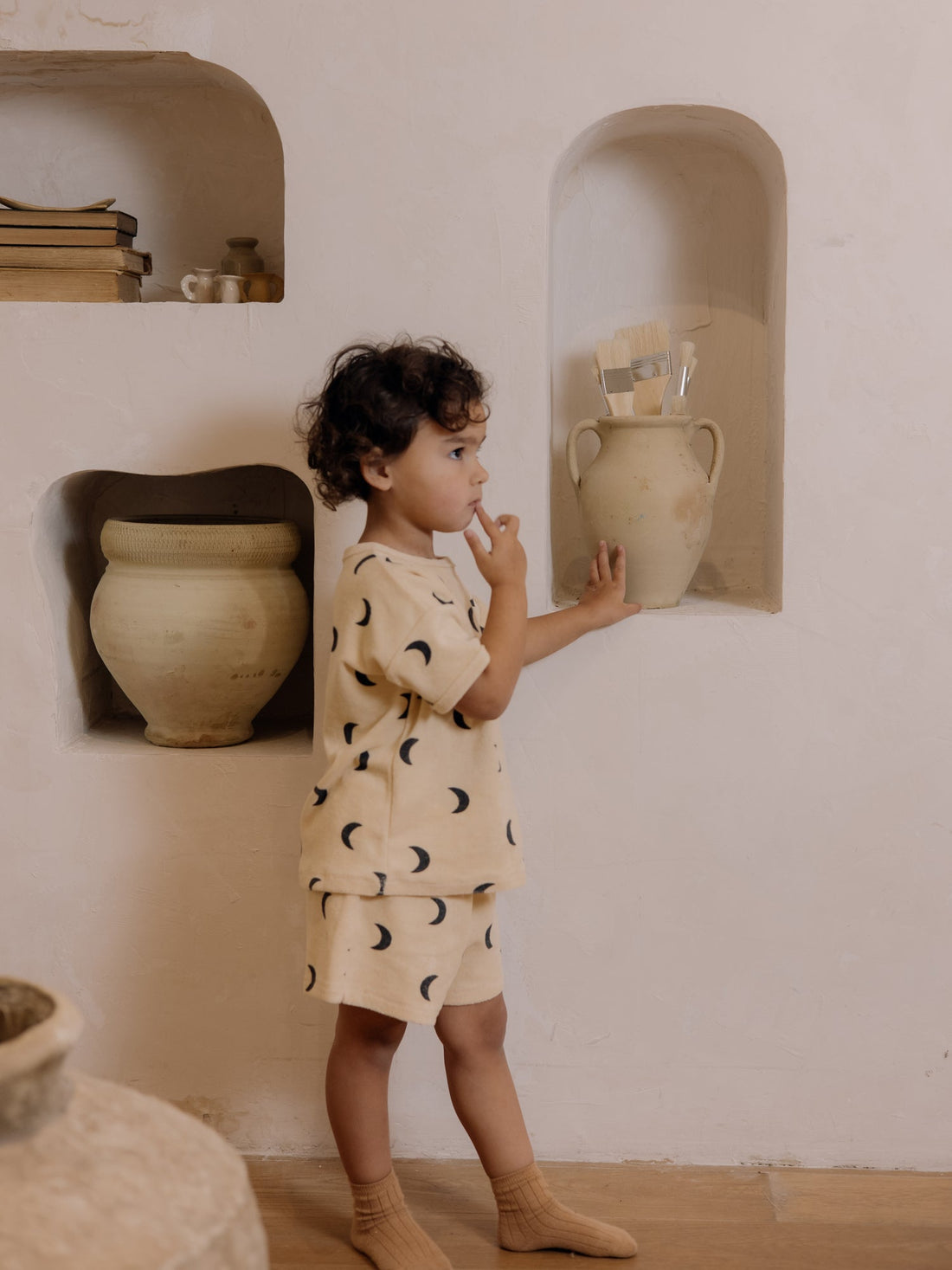 Organic Zoo Pebble Midnight Terry Shorts Organic Zoo