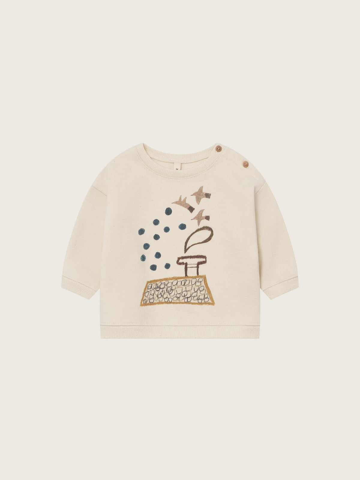Organic Zoo Rooftop Gathering Sweatshirt Undyed Organic Zoo