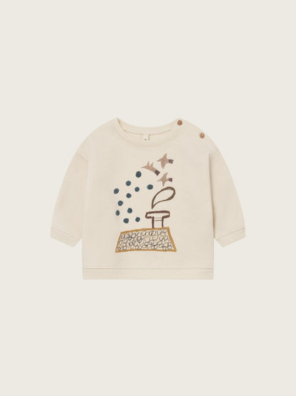 Organic Zoo Rooftop Gathering Sweatshirt Undyed Organic Zoo