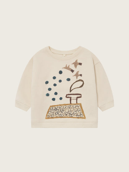 Organic Zoo Rooftop Gathering Sweatshirt Undyed Organic Zoo