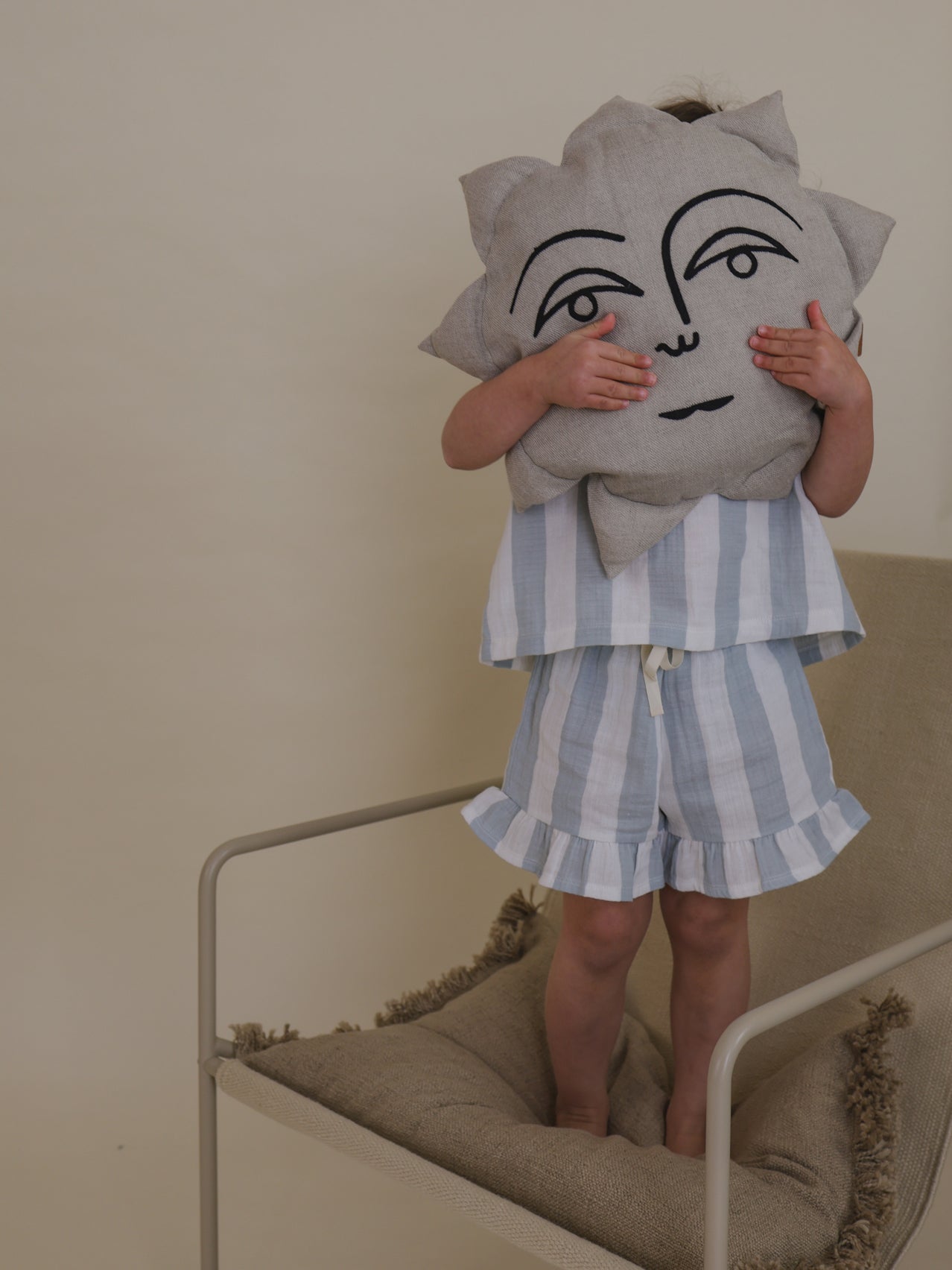 Organic Zoo Sardine Stripes Frill Shorts Organic Zoo