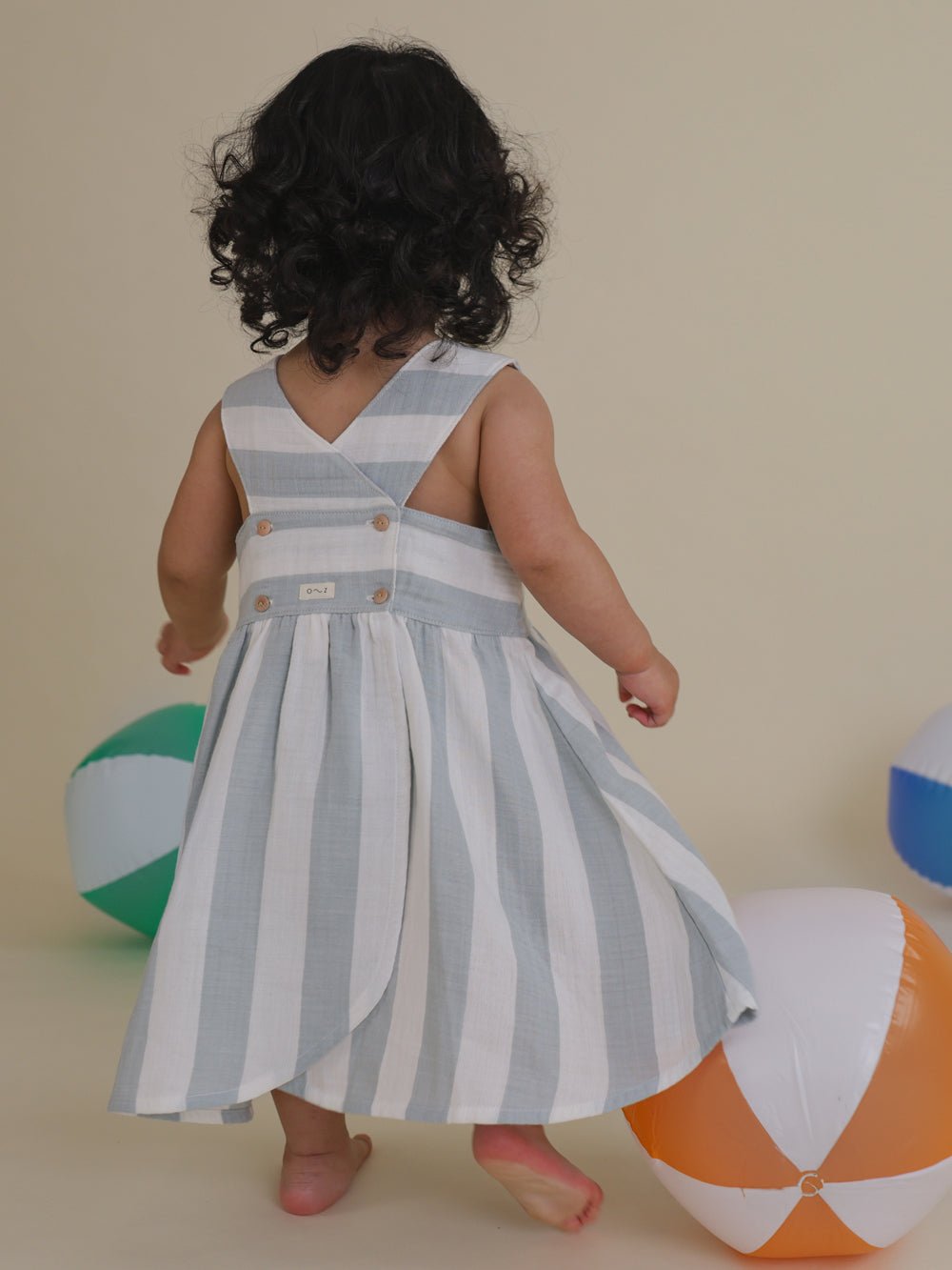 Organic Zoo Sardine Stripes Sleeveless Dress Organic Zoo