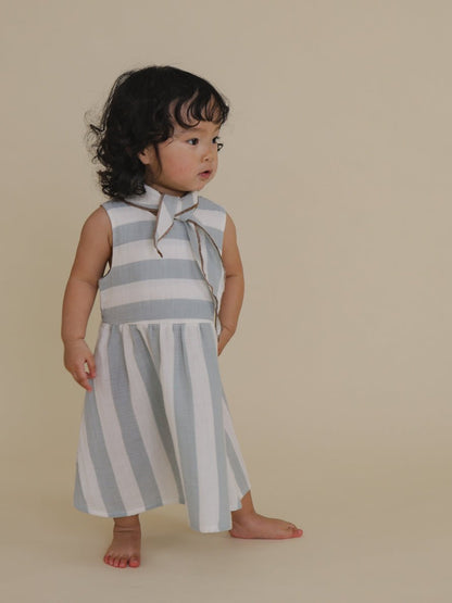 Organic Zoo Sardine Stripes Sleeveless Dress Organic Zoo