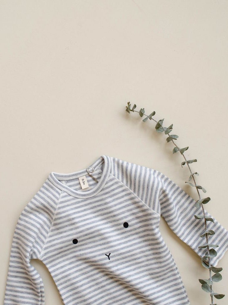 Organic Zoo Stripy BUNNY Bodysuit Organic Zoo