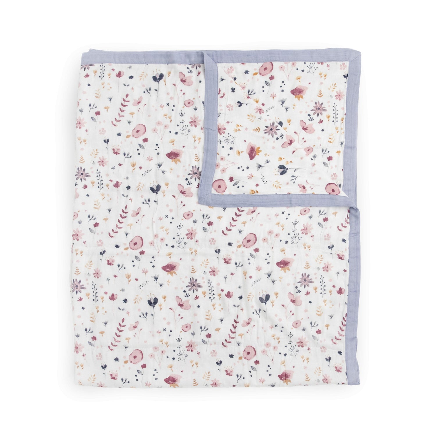 Original Deluxe Muslin Quilted Throw - Fairy Gardens Little Unicorn