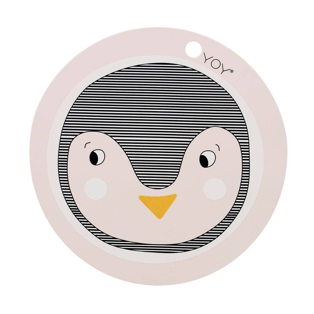 OYOY LIVING DESIGN - Placemat Penguin - Rose OYOY LIVING DESIGN