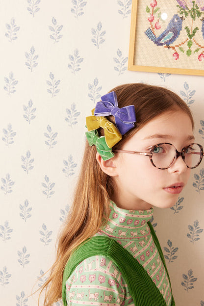 Hello Simone Twiggy Turtleneck Top in Kitty Aqua - side detail