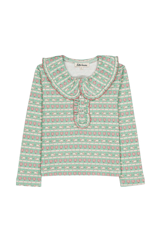 Coming Soon | Hello Simone Matou Top - Kitty Aqua