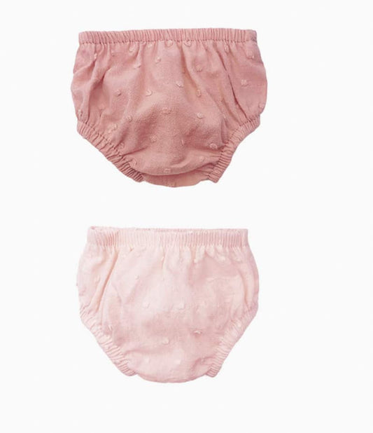 Pack of 2 Charlotte panties in pink dotted swiss Minikane - enjoykidsus