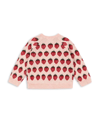 Konges Sløjd Belou Knit Cardigan - Strawberry