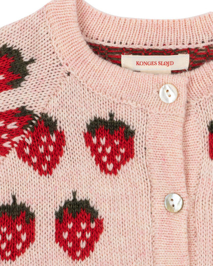 Konges Sløjd Belou Knit Cardigan - Strawberry