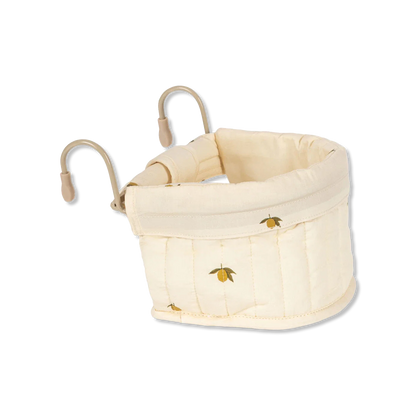 Konges Sløjd Doll Bicycle Basket-Lemon