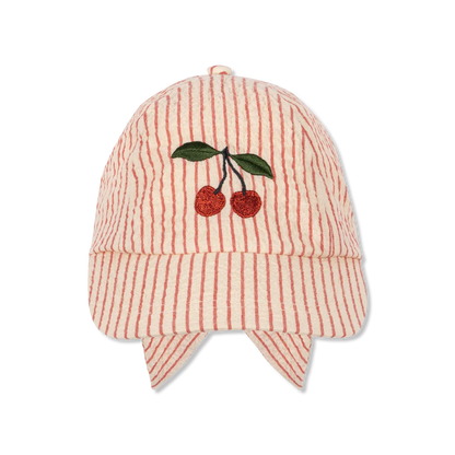 Konges Sløjd Ellie Bow Cap GOTS - Amour Stripe