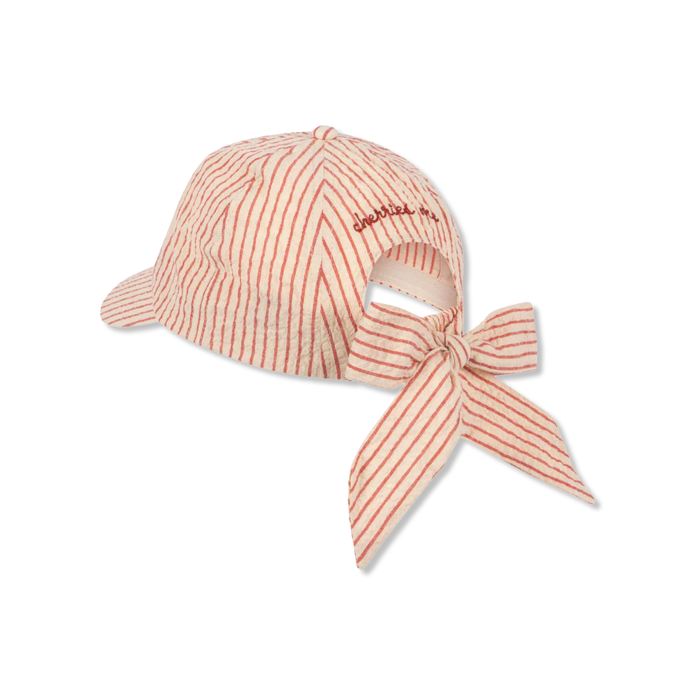 Konges Sløjd Ellie Bow Cap GOTS - Amour Stripe