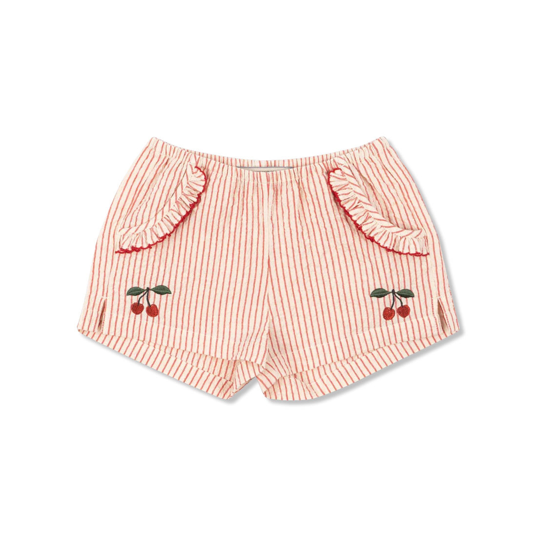 Konges Sløjd Ellie Frill Shorts GOTS - Amour Stripe