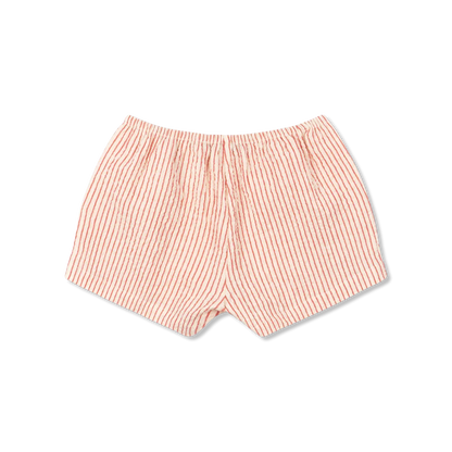 Konges Sløjd Ellie Frill Shorts GOTS - Amour Stripe