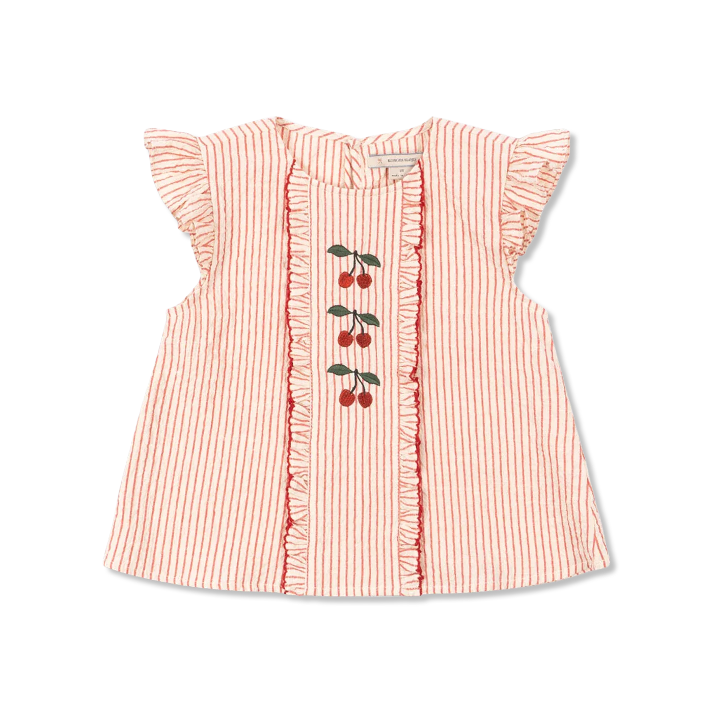 Konges Sløjd Ellie Frill Top GOTS - Amour Stripe